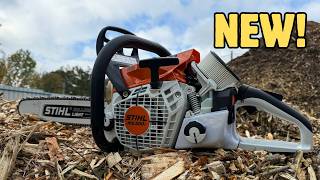 Buy a NEW Stihl MS 500i chainsaw - FIRST start