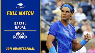 Rafael Nadal vs. Andy Roddick Full Match | 2011 US Open Quarterfinal