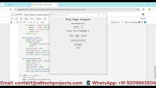 Rock Paper Scissors Game With GUI | Python Project | Source Code
