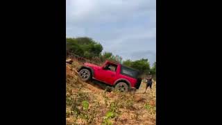 Thar offroading failed#trending #youtubeshorts #viral #youtube #shortsvideo #funny #