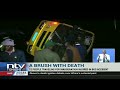 Ruto Inauguration: Bus ferrying Kenyans to Kasarani involved in an accident at Sachangwan