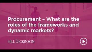 What are the roles of the frameworks and dynamic markets?