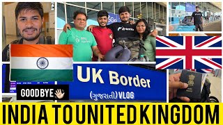 INDIA TO UK FLIGHT JOURNEY | SUPER EMOTIONAL VLOG | AIR INDIA TRAVEL | NIKUL GAUSWAMI