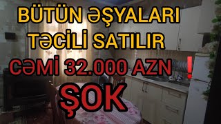 #CEKPOT❗SU QİYMƏTİNƏ BÜTÜN ƏŞYALARI İLƏ 2 OTAQ EV❗                                #mulkevalqısatqısı