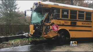 9 Hospitalized In School Bus Crash With Dump Truck Near DC