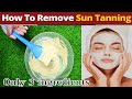 Summer special De-Tan face pack || DIY only 3 ingredient face mask for fresh bright skin #antitan