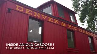 Inside an old caboose! - Colorado, USA