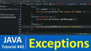 Java Tutorial #42 - Java Exceptions and Exception Handling with Examples