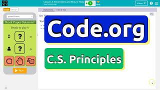 Code.org Lesson 4 Parameters and Return Make | Activity Guide Tutorial | Answer Tutorial | Unit 7