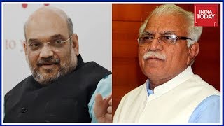 M.L Khattar Submits Report On Dera Violence To Amit Shah