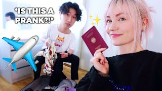 Surprising My Boyfriend With A Trip For His Birthday *we're leaving NOW!!*