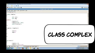 class Complex | C++ Programming