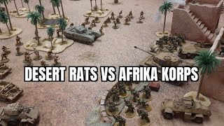 Warlord Games Bolt Action battle report. British 8th army vs Afrika Korps