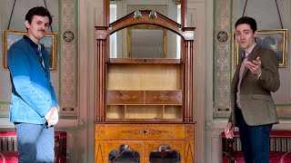 Unique Guillotine Secretary or Mechanical Desk (early 19th century French Antique)!