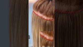 Bellami Infinity Weft - Clean Sew In Extensions Application #wefthairextensions #wefthair #extension