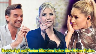 Ein falsches Lächeln – Beatrice Egli und Florian Silbereisen lachen über Helene Fischer.