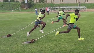 Ackeem Blake | sleds training for sprinting