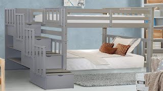 Bedz King Tall Stairway Bunk Beds