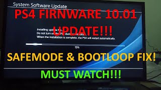 PS4 10.01 UPDATE! | How to SAFELY INSTALL PS4 10.01 UPDATE | PS4 Bootloop ERROR FIX! |