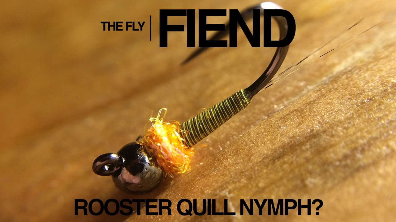 Rooster Quill Euro Nymph Fly Tying Tutorial | The Fly Fiend. - YouTube