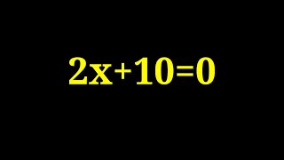 Equation 2x+10=0