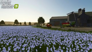 🔴LIVE: EARLY LOOK AT NEW CROP LINSEED ON CALMSDEN!!! | Farming Simulator 25 Calmsden Episode 3