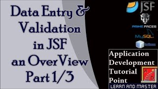 JSF Tutorials for Beginners with Examples-Data Entry,Validation in JSF an OverView.1/3