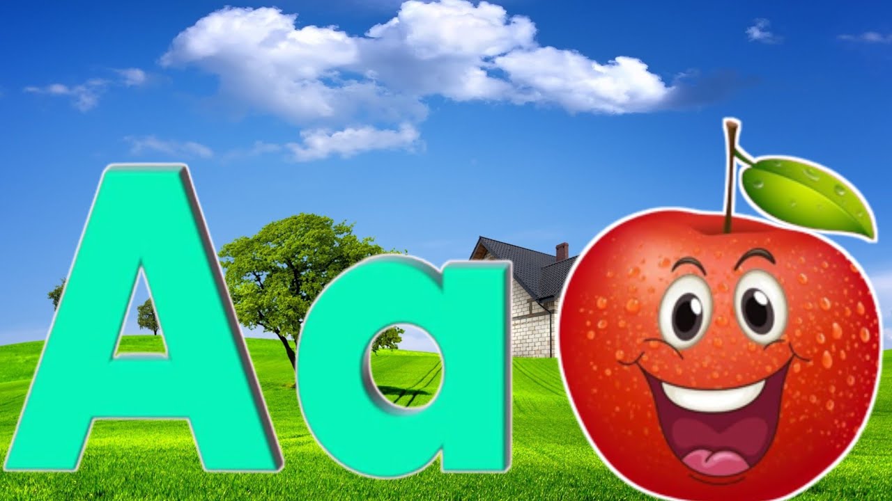 ABC Alphabet Song A For Apple B For Ball Phonics Song TWO Words Song ...