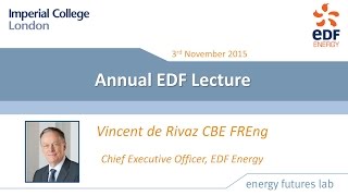 Energy Futures Lab's Annual EDF Lecture 2015