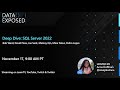 Welcome to SQL Server 2022 Live! | Data Exposed Live