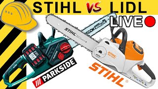 100€ PARKSIDE SCHLÄGT 400€ STIHL? AKKU KETTENSÄGEN DUELL | WERKZEUG NEWS LIVE #11