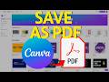 How To Save Canva Design as PDF (Easy Guide)