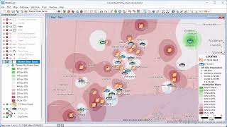 How to perform Retail Trade Area Analysis with GIS mapping software