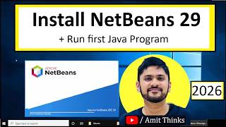 Install NetBeans IDE 29 with Java JDK 25 on Windows 10 | Run First Java program | Setup Guide (2026)