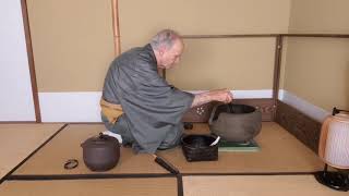 男子中置の炭点前 Men’s Nakaoki no sumitemae, Omotesenke-ryu [表千家流] tea class 2020-10-17