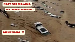 Banjir Dahsyat Malang Hari ini, Rekaman Langsung Warga Malang Banjir Hari Ini Meluap Besar Bak Sunga
