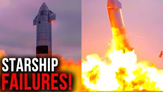 Every SpaceX Starship Explosion Prior First Launch Attempt! (Narrated)