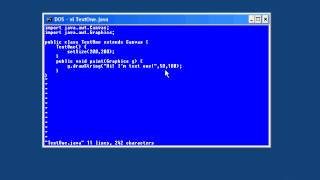 15.Intro to Java -Chapter03.Drawing Text in a Window-Lesson2.Positioning Text Version pt.1