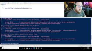 PowerShell 09 Using .Split Select-String and setting PasswordNeverExpires