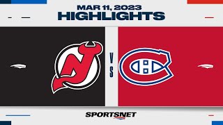 NHL Highlights | Devils vs. Canadiens - March 11, 2023