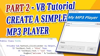 SIMPLE MP3 PLAYER PART 2 - VISUAL BASIC