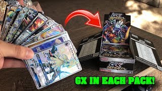 I PULLED AN ULTRA RARE POKEMON CARD IN EVERY PACK! GX ULTRA SHINY BOX OPENING!