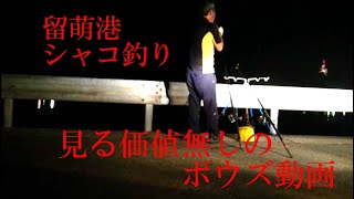 留萌港　閲覧注意！シャコ釣りなんだけどボウズのため詐欺動画