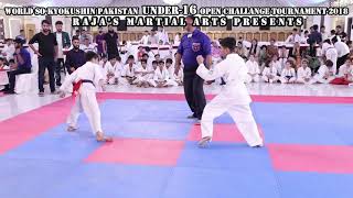 Amazing So-Kyokushin Karate under 16 National Tournament  fight | Shihan Raja Khalid