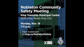 Nobleton Community Safety Meeting - Nov 18, 2024