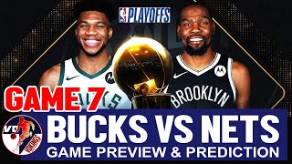 Nets vs Bucks Game 7 /Nba Playoffs 2020-2021/ Game Prediction