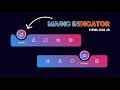Magic Navigation Menu Indicator using HTML CSS and Javascript | Animated Navigation Menu Bar