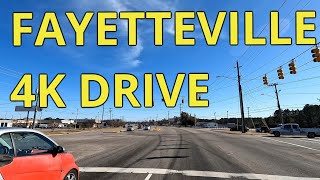 Fayetteville [4K] Drive Tour - Around The City  🌆 - Bragg Blvd