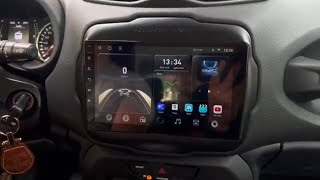 Jeep Renegade PCD 2025 Central Multimídia Caska Navpro 9' com Android, Carplay, Waze, Wfi, Spotify