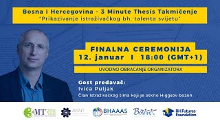 3MT Finalna Ceremonija - Bosna & Hercegovina (Uvod i obraćanje organizatora)